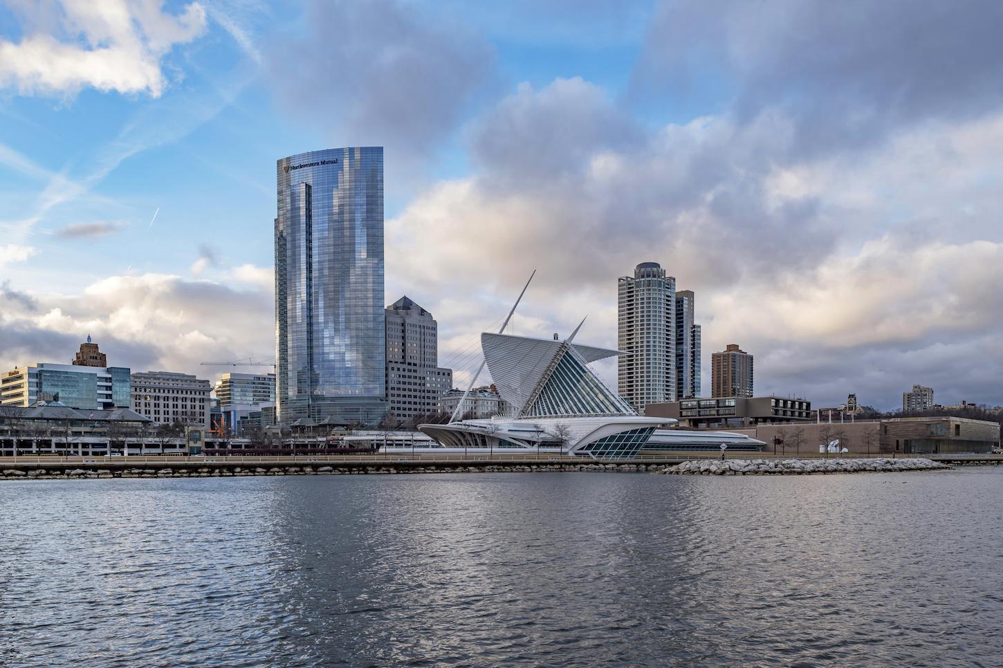 Northwestern Mutual's Tower and Commerce building in Milwaukee, Wisconsin.  