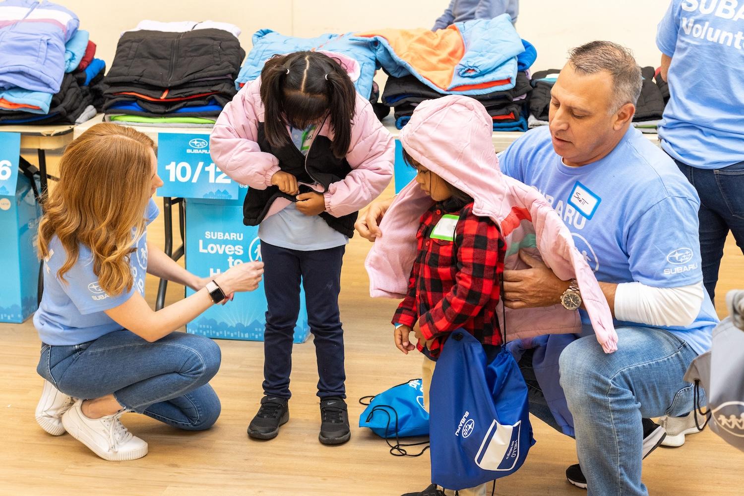 Subaru coat drive with Operation Warm