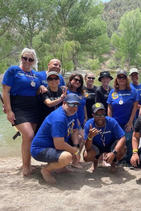 Subaru of Las vegas employees volunteer at camp Cartwheel 2022
