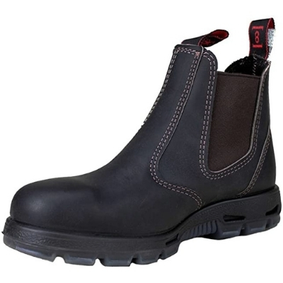 Redback Leather Steel Safety Toe Work Boots for Concrete Floors