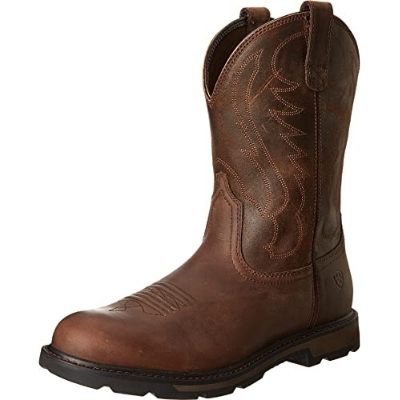 Ariat Round Toe - Pull On Work Boots For Wide Feet
