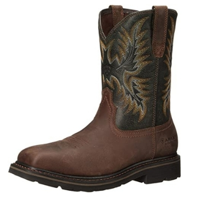 Ariat Sierra Square Toe Work Boots For Wide Feet