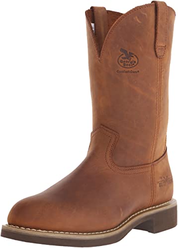 Georgia winter chore insulated boots- (leather, cowboy boots)