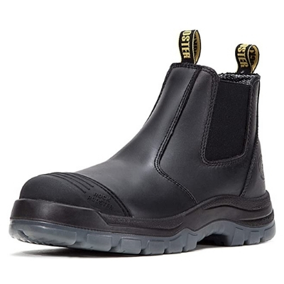 ROCKROOSTER Extra Wide Slip On Work Boots