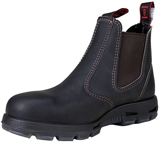Redback Easy to Wear Black Work Boots For Plantar Fasciitis