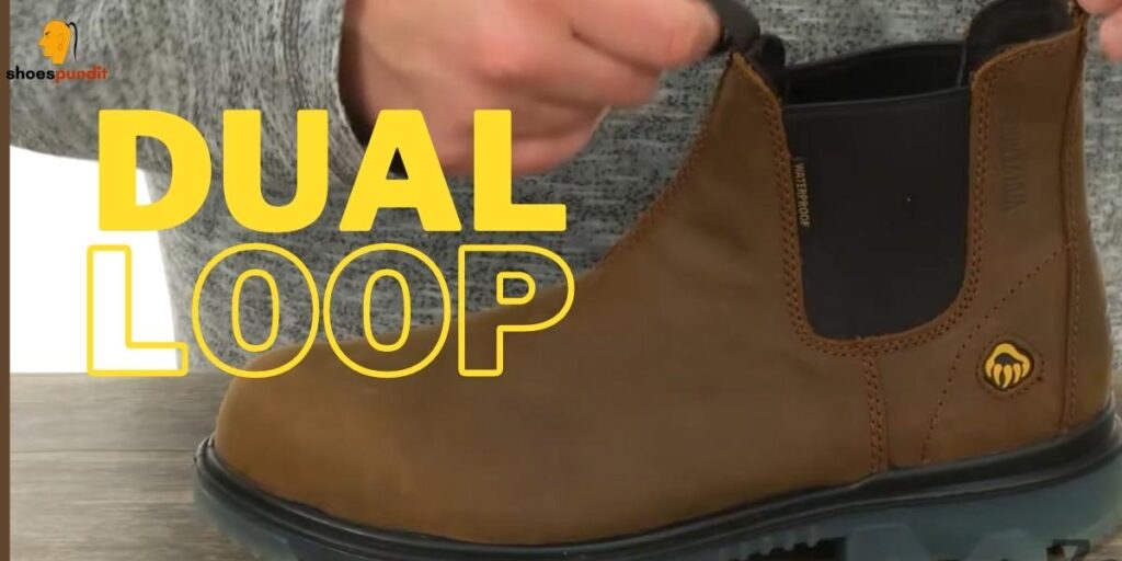 dual loop of slip on work boots wolverine l90