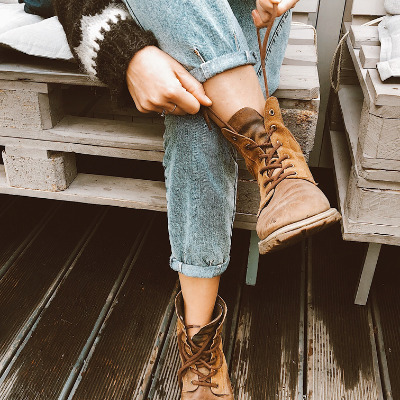 focus on length of your jeans when you want to wear it with your work boots.