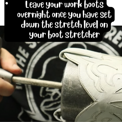 How to stretch work boots using a boot stretcher